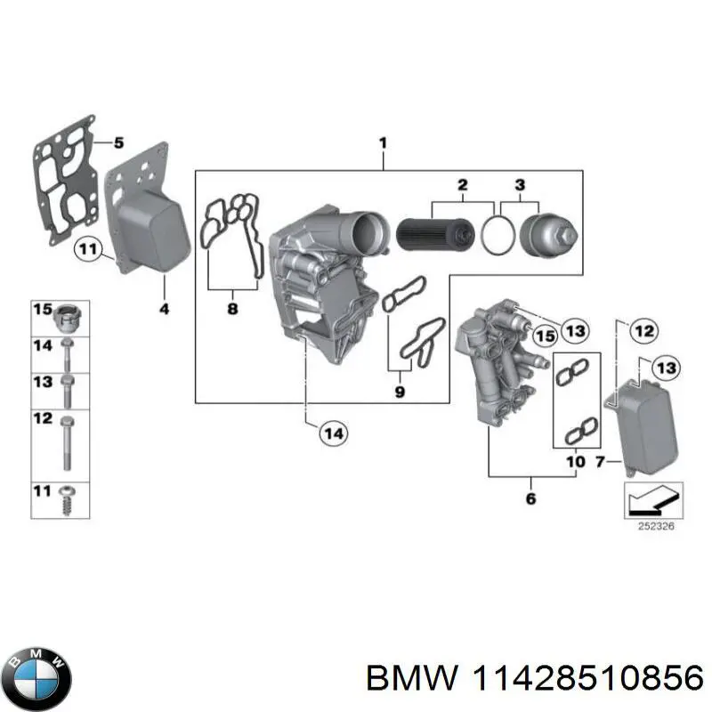 Radiador de óleo BMW 11428510856 preço, a partir de 67,57 USD