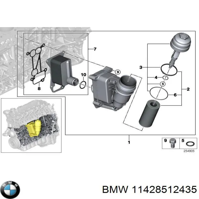 Vedante do radiador de óleo BMW 11428512435 preço, a partir de 71,19 USD