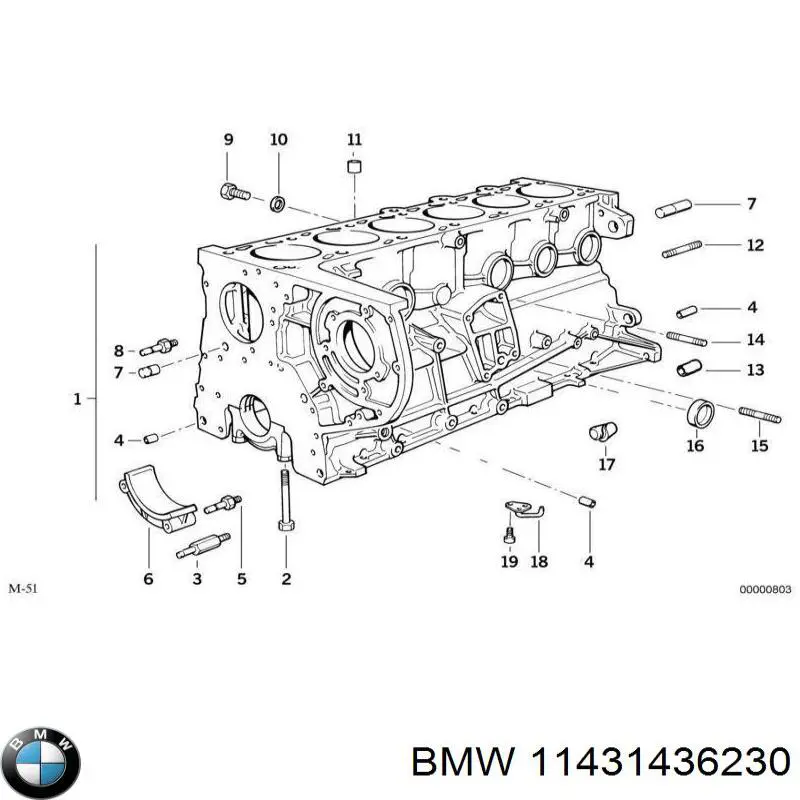 Compre 11431436230 BMW Sonda (indicador) do nível de óleo no motor