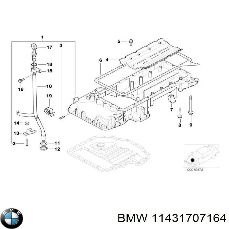 Vedante de tampa do gargalho de enchimento de óleo BMW 11431707164 preço, a partir de 9,79 USD