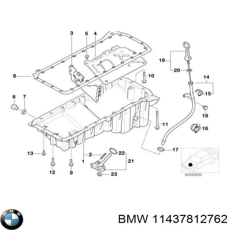 Sonda (indicador) do nível de óleo no motor BMW 11437812762 preço, a partir de 46,57 USD