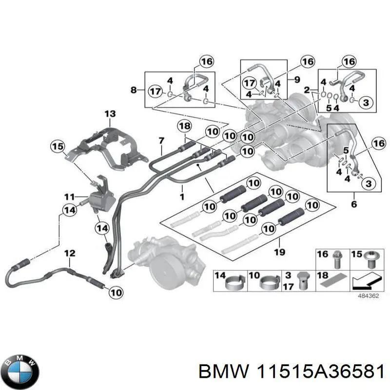 Bomba de água (bomba) de esfriamento, adicional elétrica BMW 11515A36581 preço, a partir de 103,46 USD