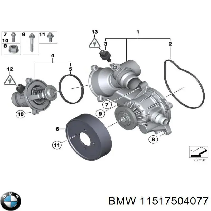Polia da bomba de água BMW 11517504077 preço, a partir de 41,55 USD