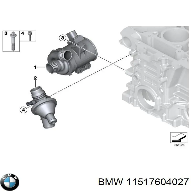 Bomba de água (bomba) de esfriamento BMW 11517604027 preço, a partir de 150,26 USD