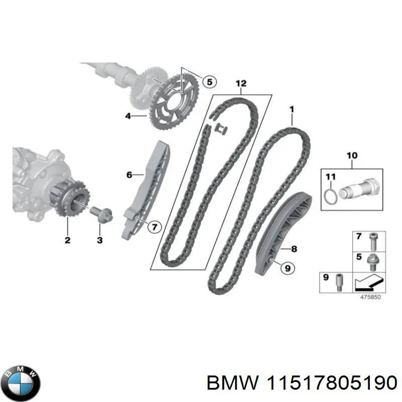 Compre 11517805190 BMW Vedante de bomba de água