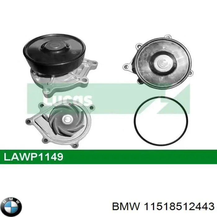Bomba de água (bomba) de esfriamento BMW 11518512443 preço, a partir de 111,81 USD
