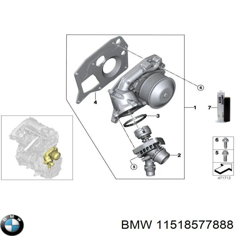 Vedante de bomba de água BMW 11518577888 preço, a partir de 9,95 USD