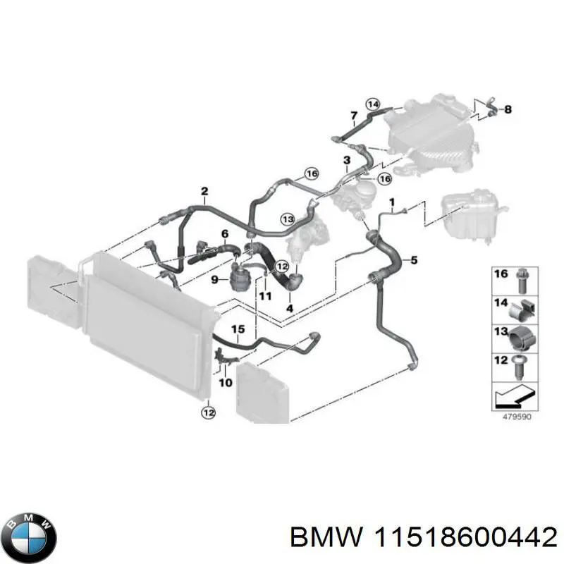 Bomba de água (bomba) de esfriamento, adicional elétrica BMW 11518600442 preço, a partir de 131,22 USD
