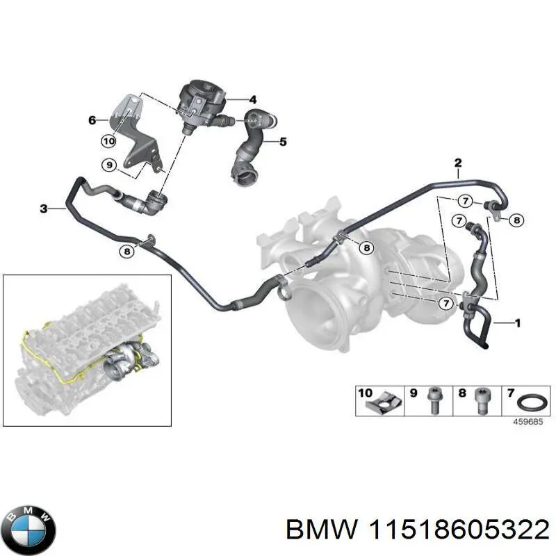 Bomba de água (bomba) de esfriamento, adicional elétrica BMW 11518605322 preço, a partir de 63,31 USD