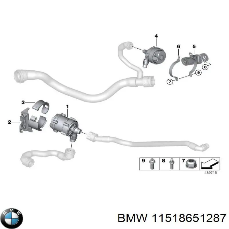 Bomba de água (bomba) de esfriamento, adicional elétrica BMW 11518651287 preço, a partir de 88,95 USD