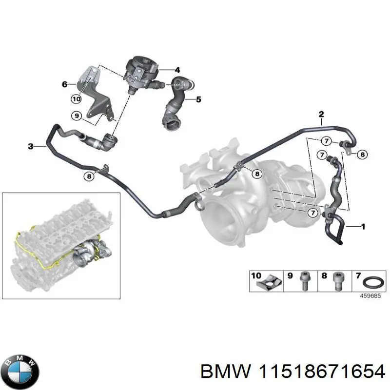 Bomba de água (bomba) de esfriamento, adicional elétrica BMW 11518671654 preço, a partir de 68,10 USD