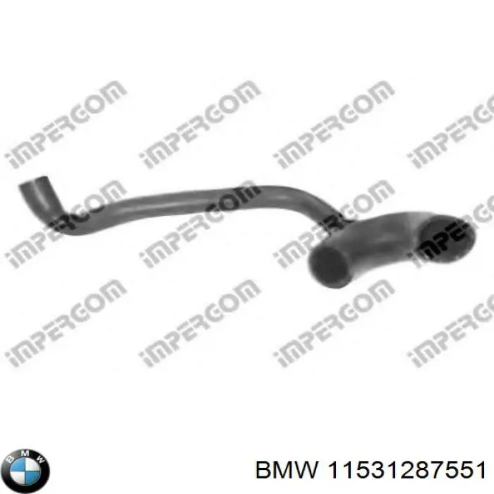 11531287551 BMW Mangueira (cano derivado) do radiador de esfriamento superior
