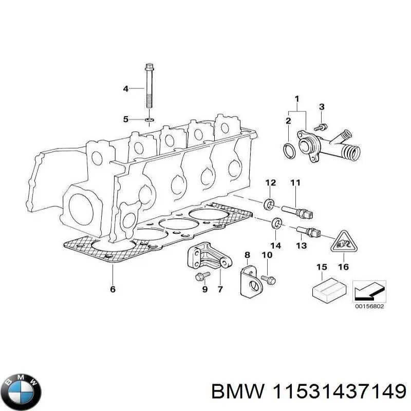 Compre 11531437149 BMW Vedante de caixa do termostato