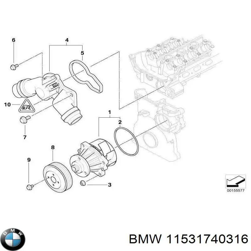 Compre 11531740316 BMW 