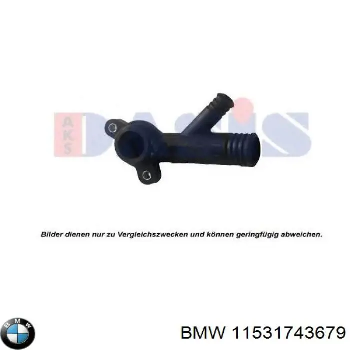 Flange do sistema de esfriamento (união em T) BMW 11531743679 preço, a partir de 7,77 USD