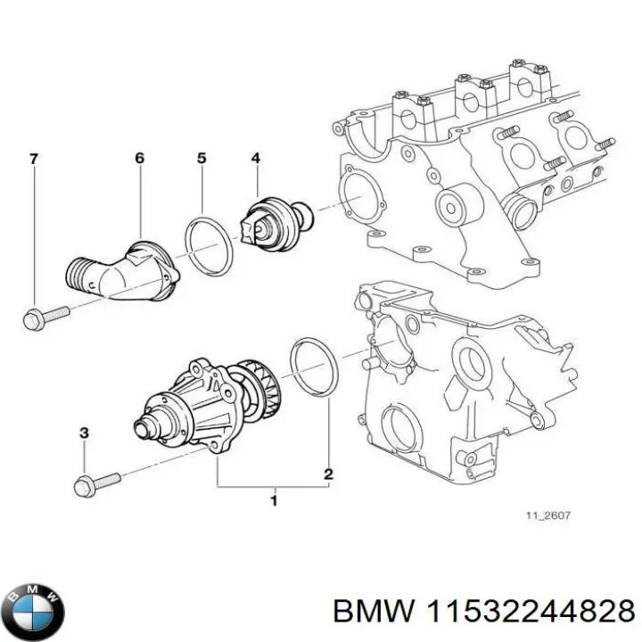 Caixa do termostato BMW 11532244828 preço, a partir de 19,41 USD