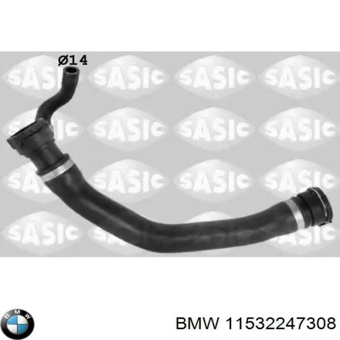 Mangueira (cano derivado) inferior do radiador de esfriamento BMW 11532247308 preço, a partir de 38,21 USD
