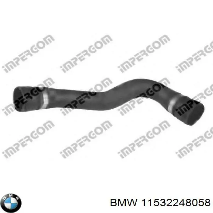 11532248058 BMW Mangueira (cano derivado) inferior do radiador de esfriamento