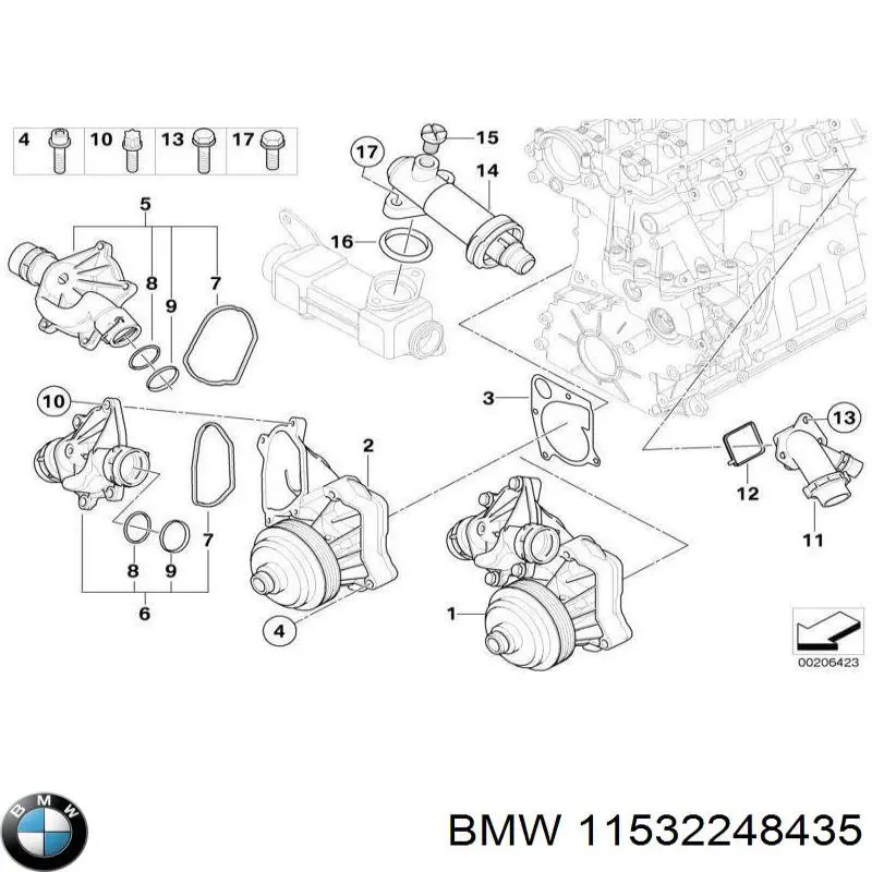 Vedante de refrigerador EGR do sistema de recirculação dos gases BMW 11532248435 preço, a partir de 0,26 USD