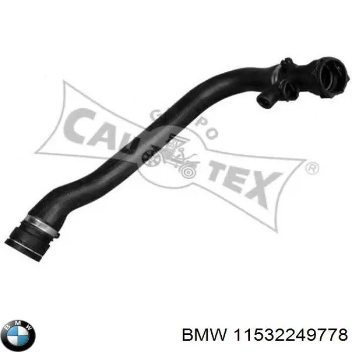 11532249778 BMW Mangueira (cano derivado) do radiador de esfriamento superior