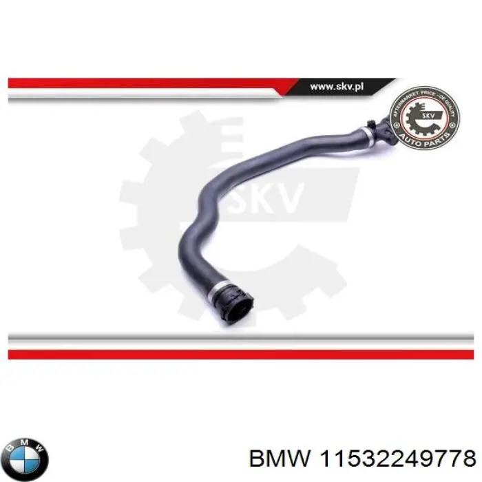Compre 11532249778 BMW Mangueira (cano derivado) do radiador de esfriamento superior