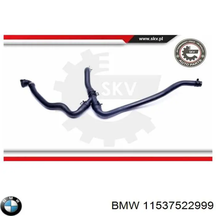 Compre 11537522999 BMW Tubo (mangueira) do radiador de óleo, linha de combustível de retorno (de pressão baixa)