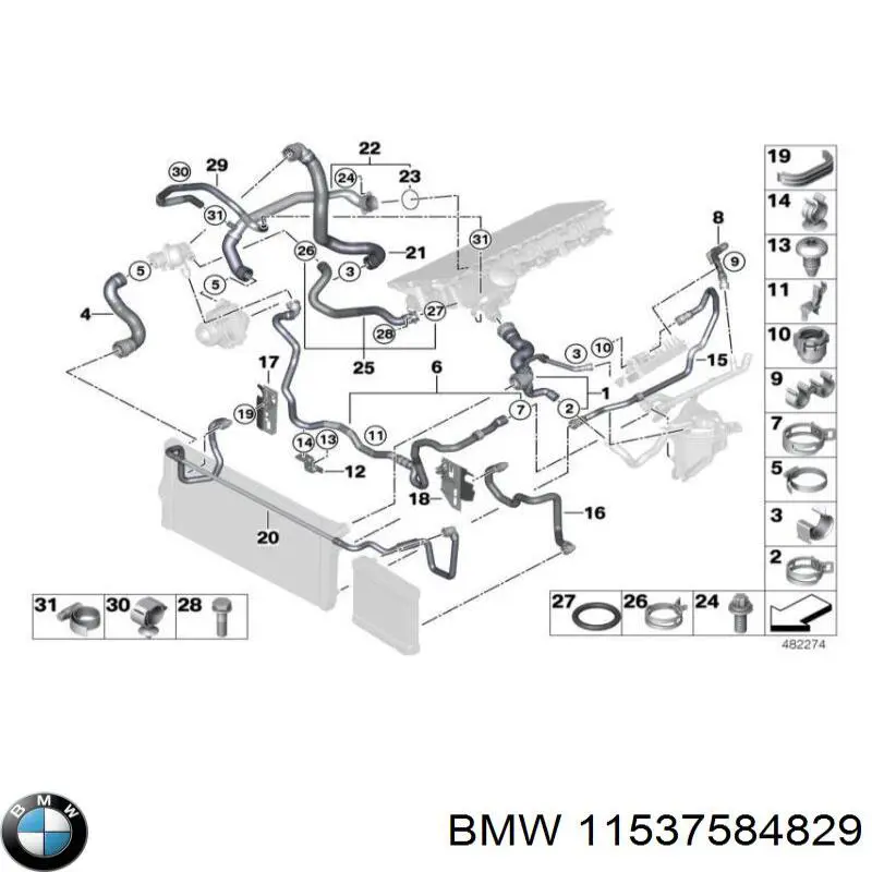 Compre A0009976109 Mercedes Vedante de termostato