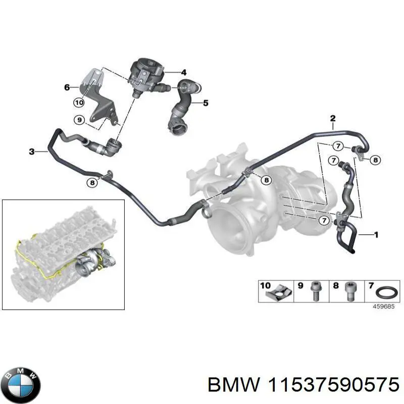 11537590575 BMW Vedante de bomba de água