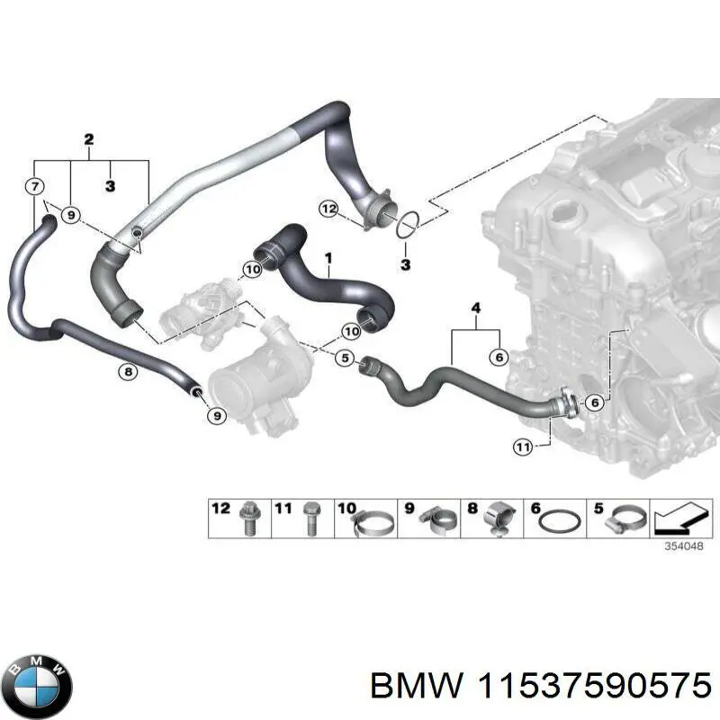 Vedante de bomba de água BMW 11537590575 preço, a partir de 8,07 USD