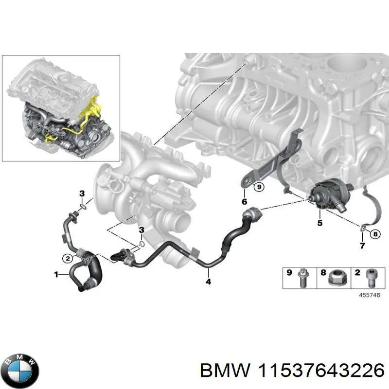 Mangueira (cano derivado) de esfriamento por líquido de turbina, linha de combustível de retorno BMW 11537643226 preço, a partir de 44,19 USD
