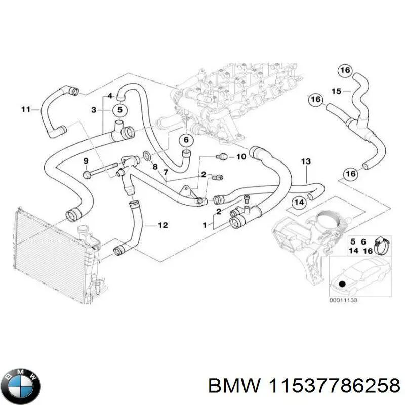 11532247393 BMW Vedante de bomba de água