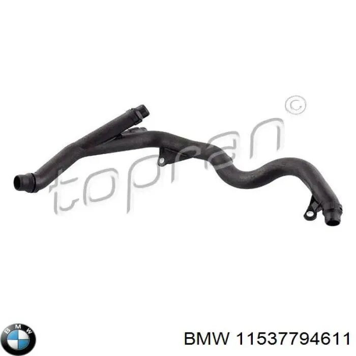 11537794611 BMW Mangueira do radiador de aquecedor (de forno), linha de combustível de retorno