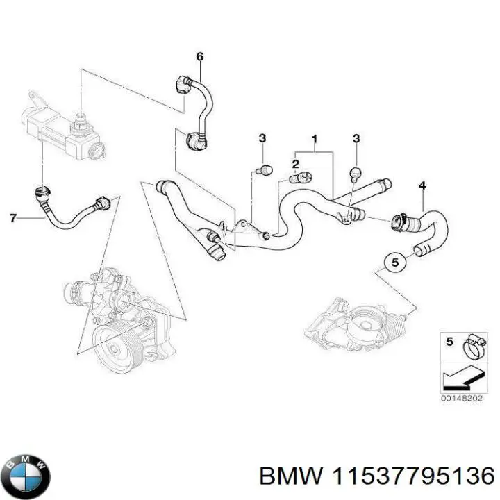 Mangueira (cano derivado) de radiador EGR, fornecimento BMW 11537795136 preço, a partir de 36,46 USD