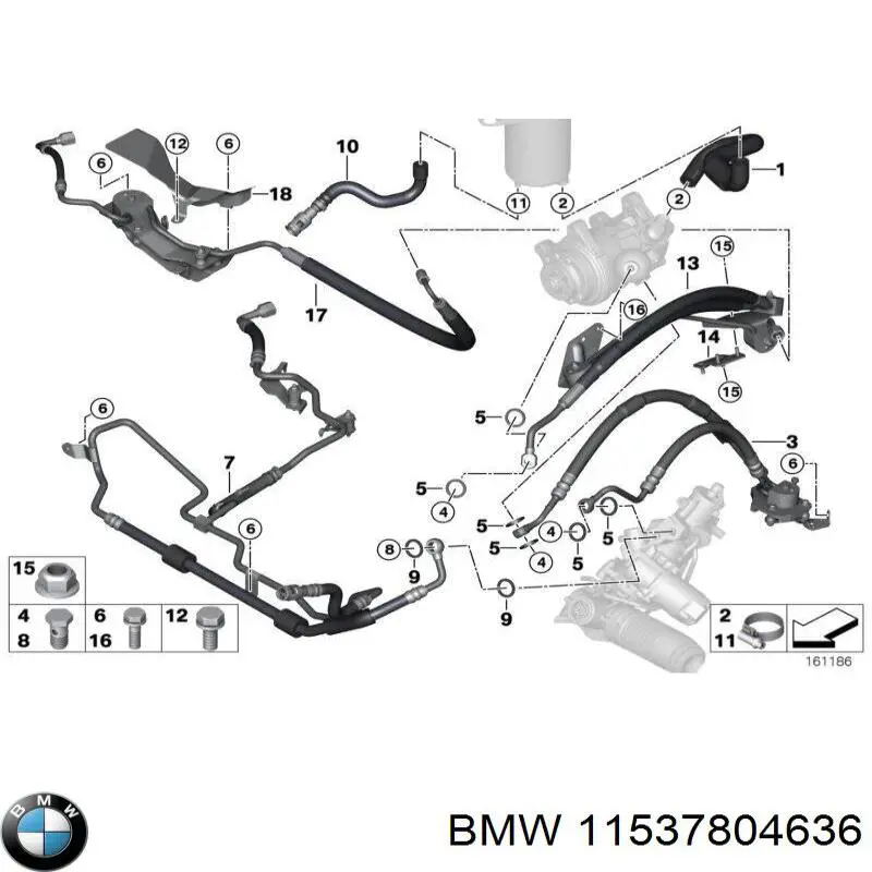Compre 11537804636 BMW Vedante de adaptador do filtro de óleo