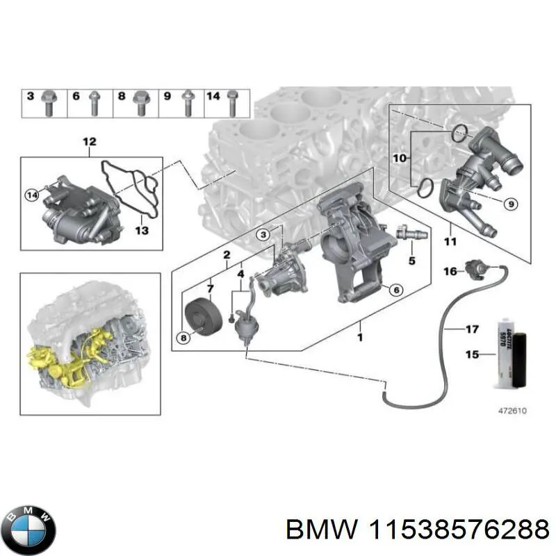 11538576288 BMW Termostato