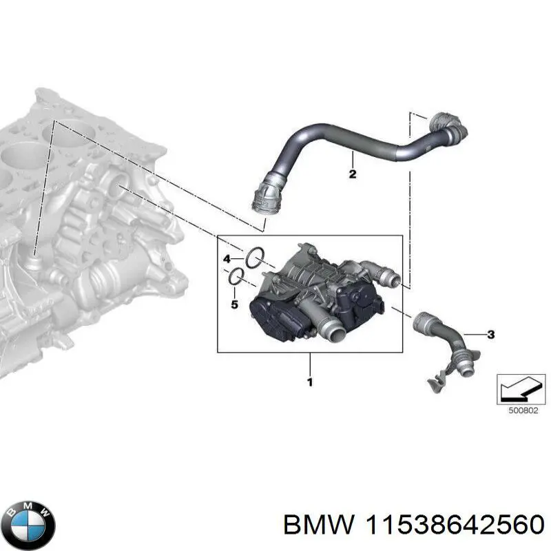 Termostato BMW 11538642560 preço, a partir de 364,13 USD