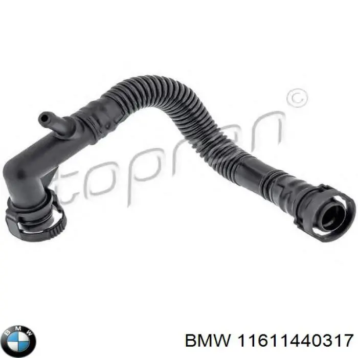 Cano derivado de ventilação de cárter (de separador de óleo) BMW 11611440317 preço, a partir de 14,72 USD