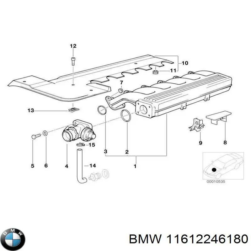 Tubo coletor de admissão BMW 11612246180 preço, a partir de 787,30 USD