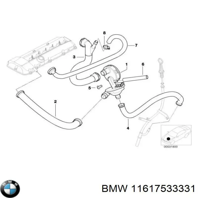  BMW 11617533331 preço, a partir de 1,53 USD