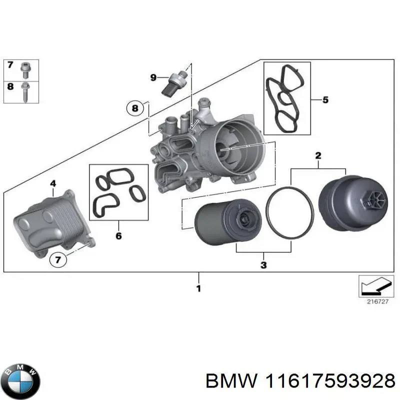 Compre 11617593928 BMW 