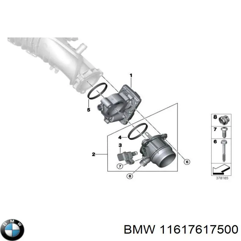 Tubo coletor de admissão BMW 7617500