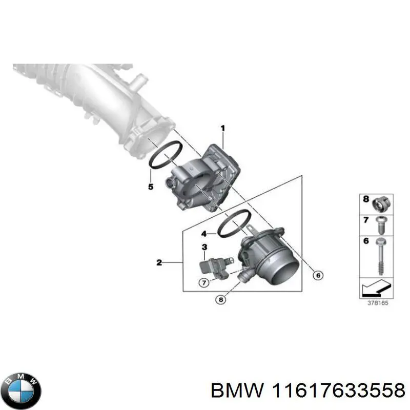 Vedante da válvula de borboleta Elring 595300 preço, a partir de 9,53 USD