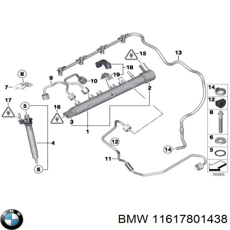 Compre 11617801438 BMW Vedante de tubo coletor de admissão