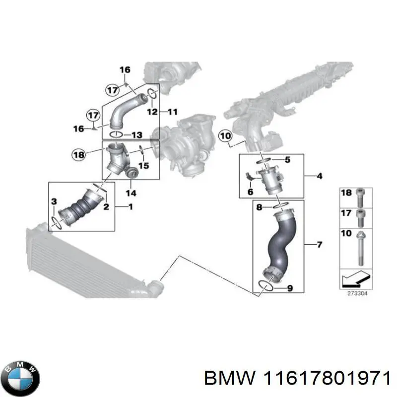 Anel de vedação (vedante) de cano derivado de intercooler 31370993 Volvo