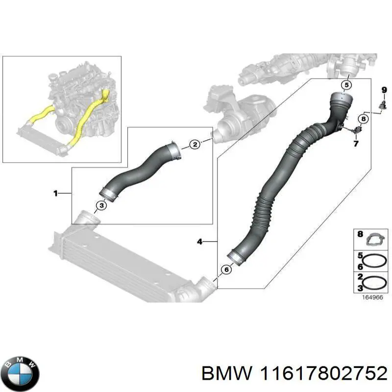 Mangueira (cano derivado) de intercooler Metalcaucho 98588 preço, a partir de 68,45 USD