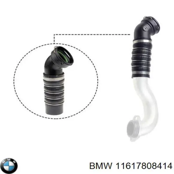 11617808414 BMW Mangueira (cano derivado) de intercooler
