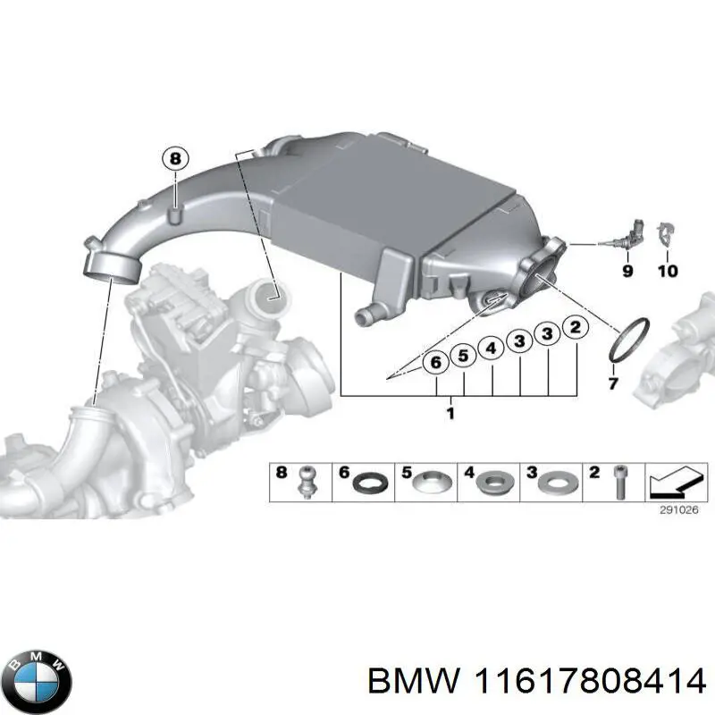 Mangueira (cano derivado) de intercooler BMW 11617808414 preço, a partir de 35,86 USD