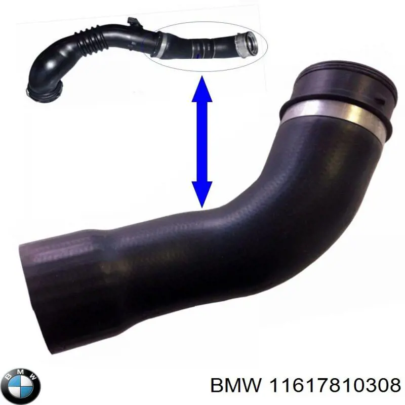Compre 11617797701 BMW Mangueira (cano derivado) de intercooler