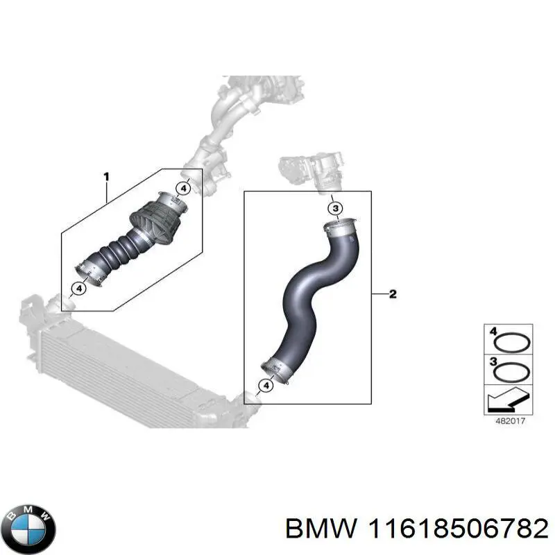 Vedante de turbina, inserto flexível BMW 11618506782 preço, a partir de 11,29 USD
