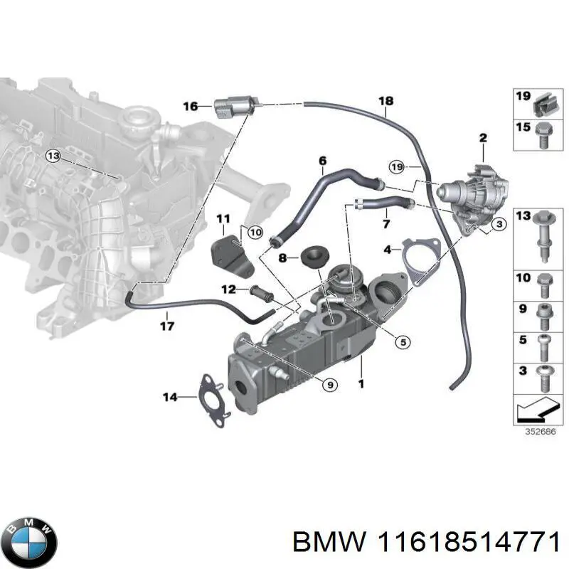 Tubo coletor de admissão BMW 11618514771 preço, a partir de 148,85 USD